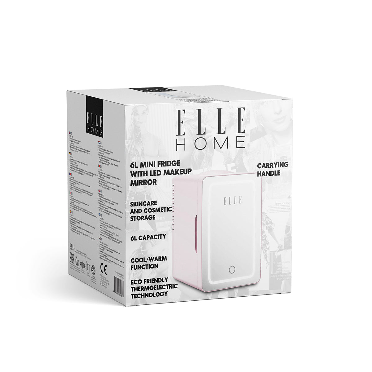 ELLE HOME  Mini Cooler 6Lt με Καθρέφτη και LED 56W