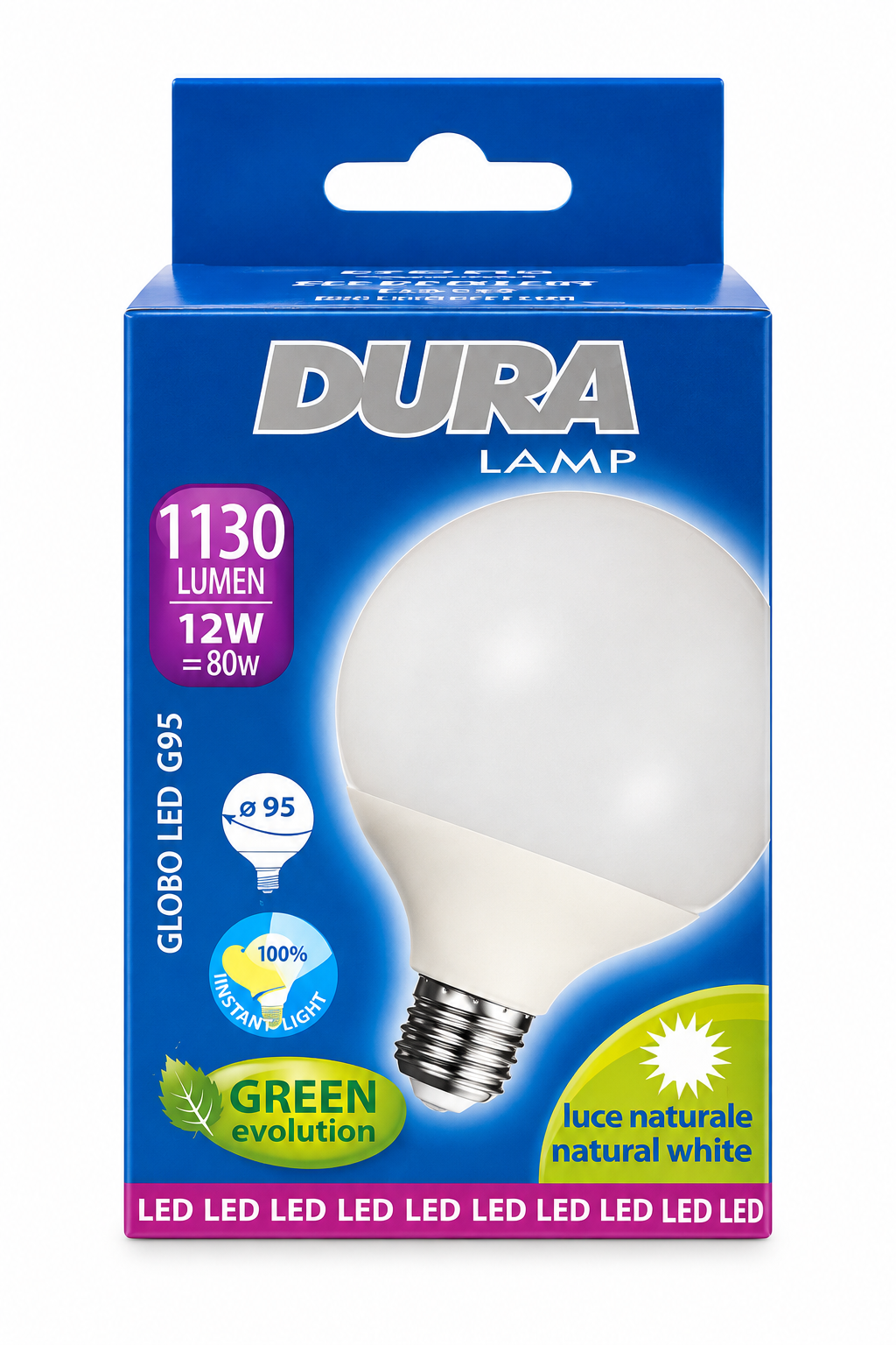 DURA GLOBO LED G95 10W 4000K