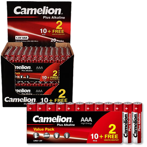 ΜΠΑΤΑΡΙΑ CAMELION ΑΛΚΑΛΙΚΗ AAA 10+2