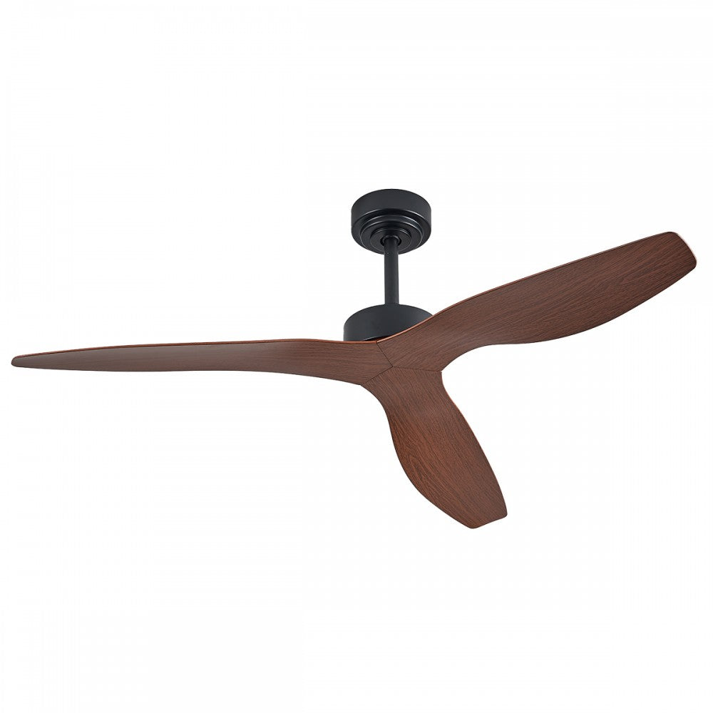 Trent Ανεμιστήρας Οροφής Black & Wood DC Motor 40W 130cm (102000685)