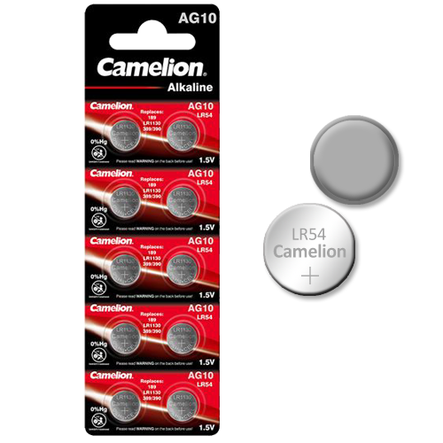 LR1130-AG10-BP10 ΜΠΑΤΑΡΙΑ CAMELION ΑΛΚΑΛΙΚΗ 10τμχ.