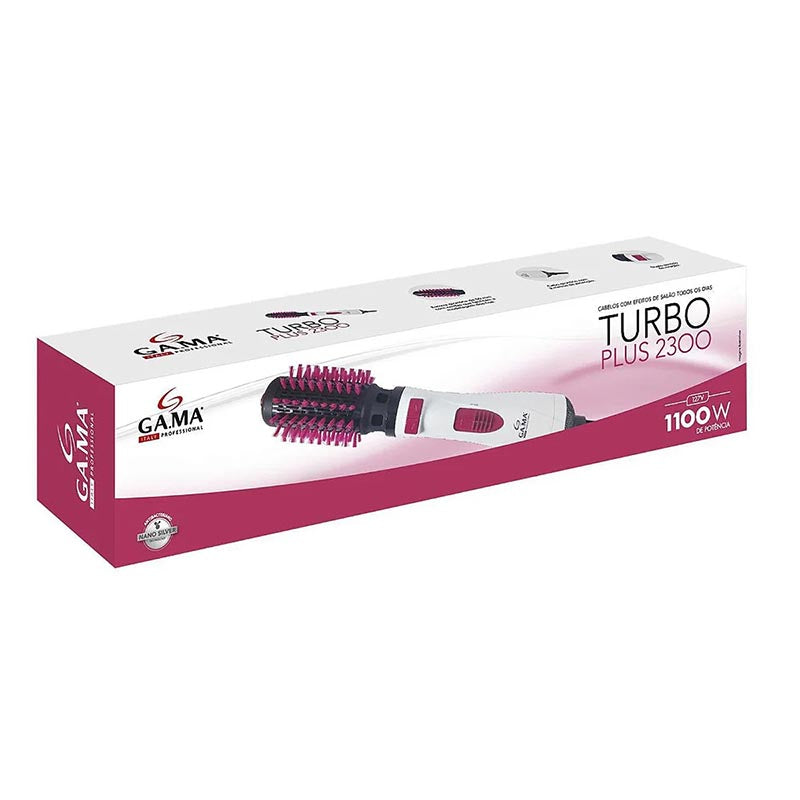 GAMA TURBO PLUS 2300 Chat Ηλεκτρική Περιστρεφόμενη Βούρτσα Μαλλιών για Styling 1100 W