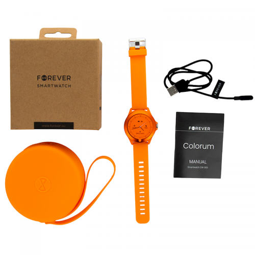 Smartwatch Forever Colorum CW-300 πορτοκαλί