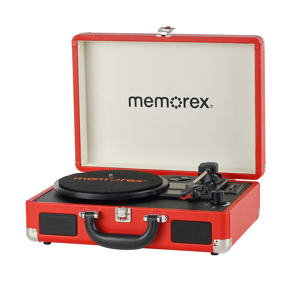 MEMOREX MX-TT708 Chat Πικάπ Βινυλίου Φορητό με Βαλίτσα & Ενσωματωμένο Ηχείο