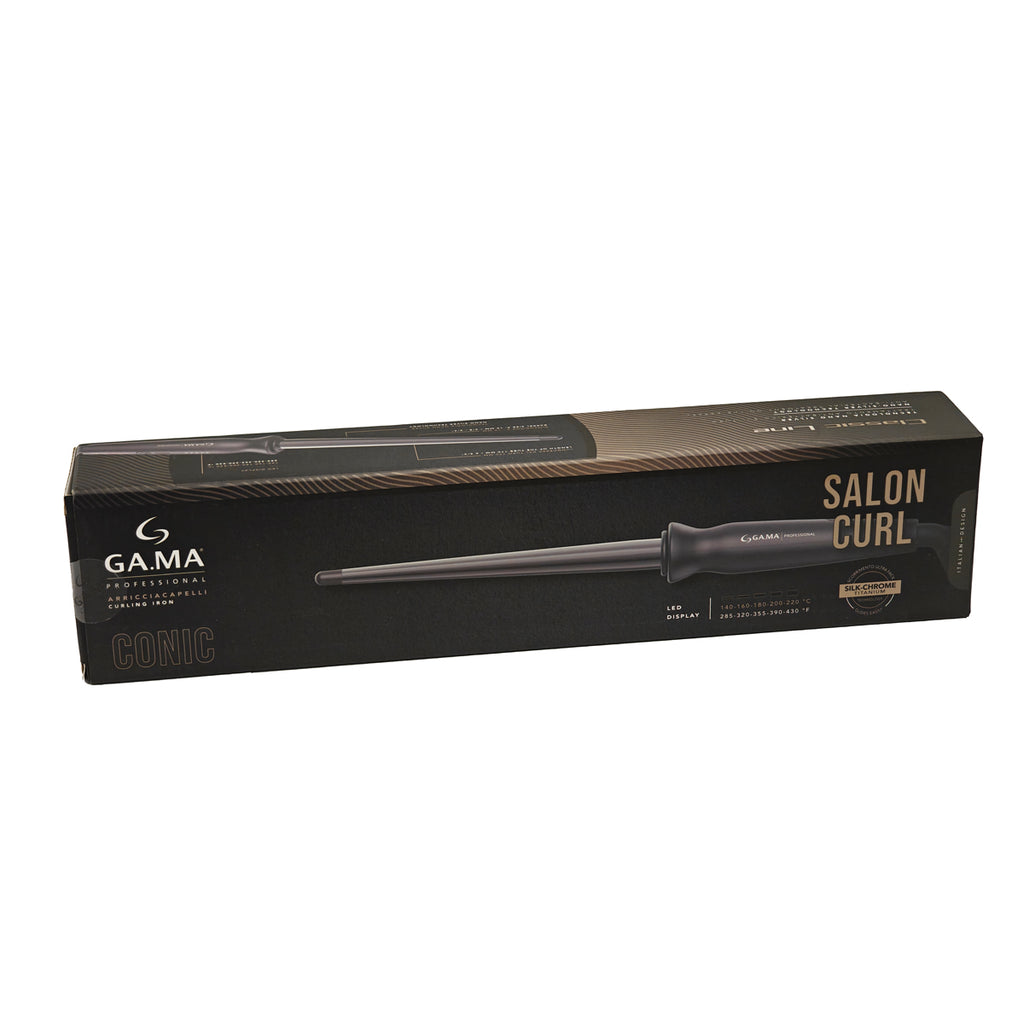 GAMA SALON CURL CONIC Chat Επαγγελματικός Ψηφιακός Κώνος Μαλλιών 10-20 mm για μπούκλες με επίστρωση Τιτανίου 220°C