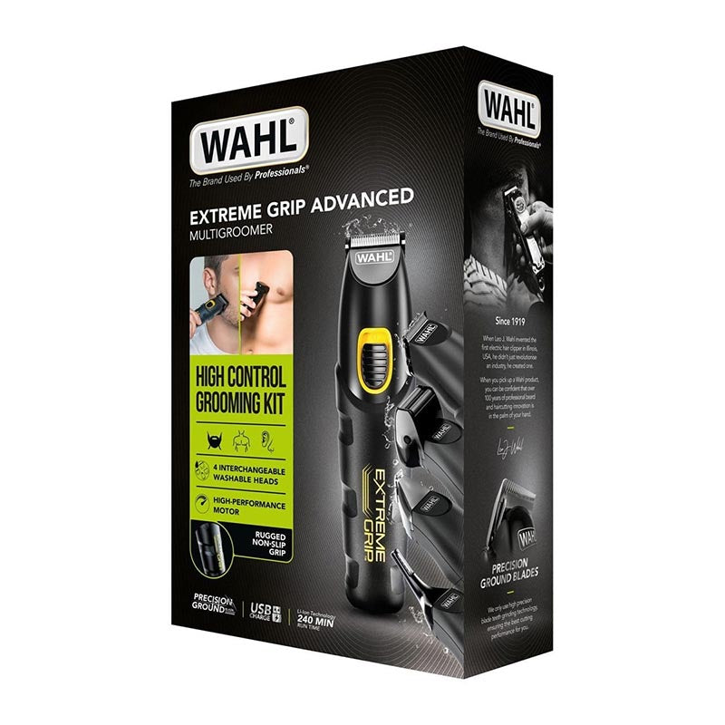 WAHL EXTREME GRIP ADVANCED Chat Επαναφορτιζόμενο Τρίμερ Προσώπου / Σώματος με 4 Κεφαλές