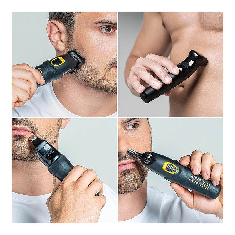 WAHL EXTREME GRIP ADVANCED Chat Επαναφορτιζόμενο Τρίμερ Προσώπου / Σώματος με 4 Κεφαλές