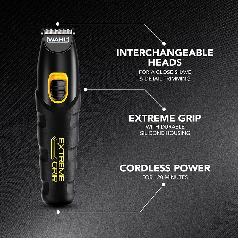 WAHL EXTREME GRIP ADVANCED Chat Επαναφορτιζόμενο Τρίμερ Προσώπου / Σώματος με 4 Κεφαλές