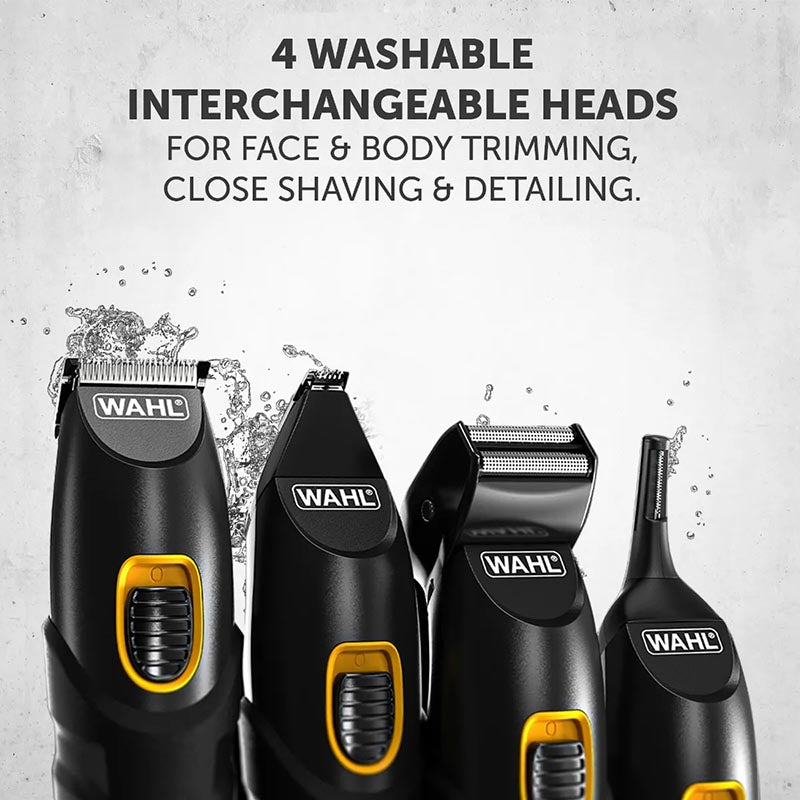 WAHL EXTREME GRIP ADVANCED Chat Επαναφορτιζόμενο Τρίμερ Προσώπου / Σώματος με 4 Κεφαλές