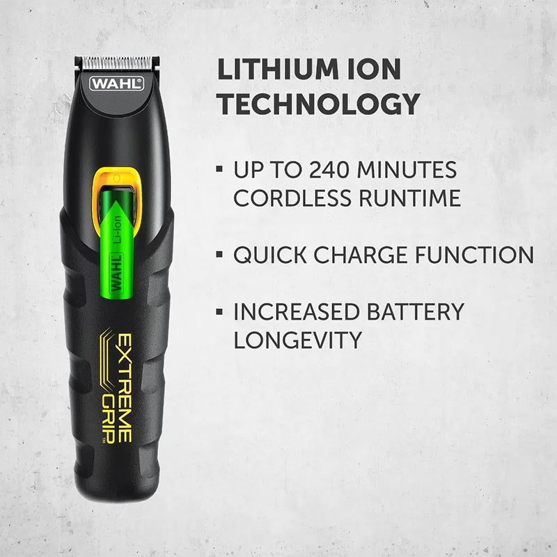 WAHL EXTREME GRIP ADVANCED Chat Επαναφορτιζόμενο Τρίμερ Προσώπου / Σώματος με 4 Κεφαλές