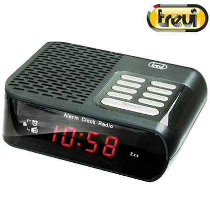 TREVI RC 827 D ΨΗΦΙΑΚΟ ΞΥΠΝΗΤΗΡΙ ΡΑΔΙΟΦΩΝΟ ΜΑΥΡΟ