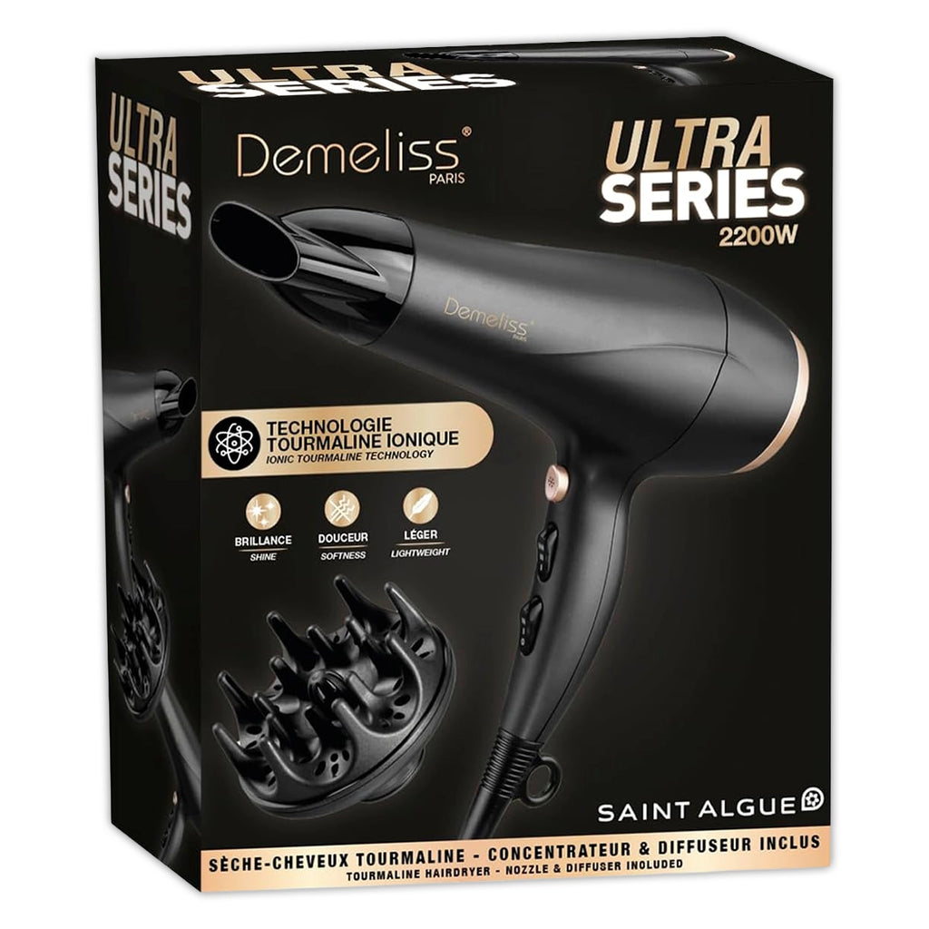 DEMELISS ULTRA SERIES Chat Πιστολάκι Μαλλιών με Στόμιο και Φυσούνα | 2200 W
