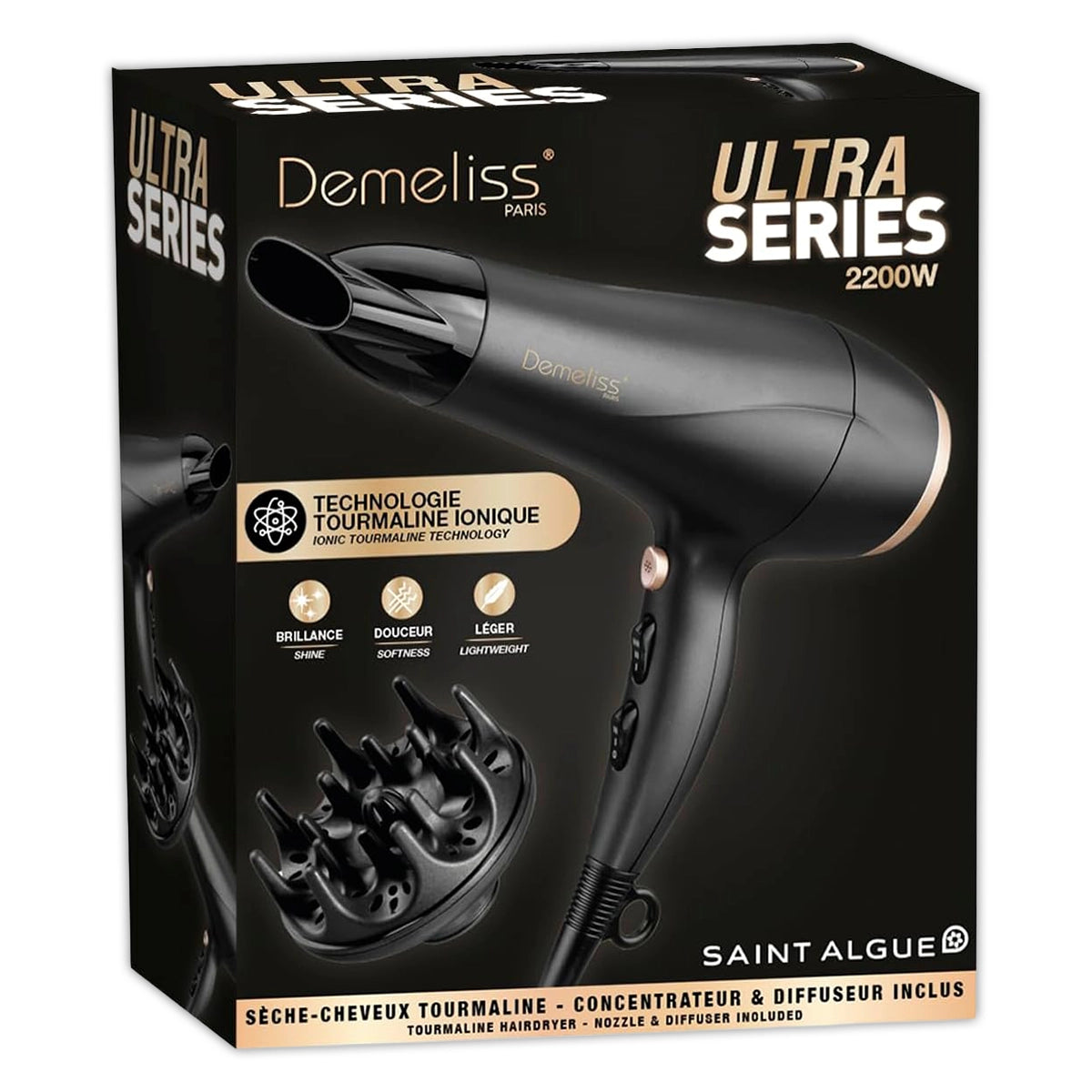 DEMELISS ULTRA SERIES Chat Πιστολάκι Μαλλιών με Στόμιο και Φυσούνα | 2200 W