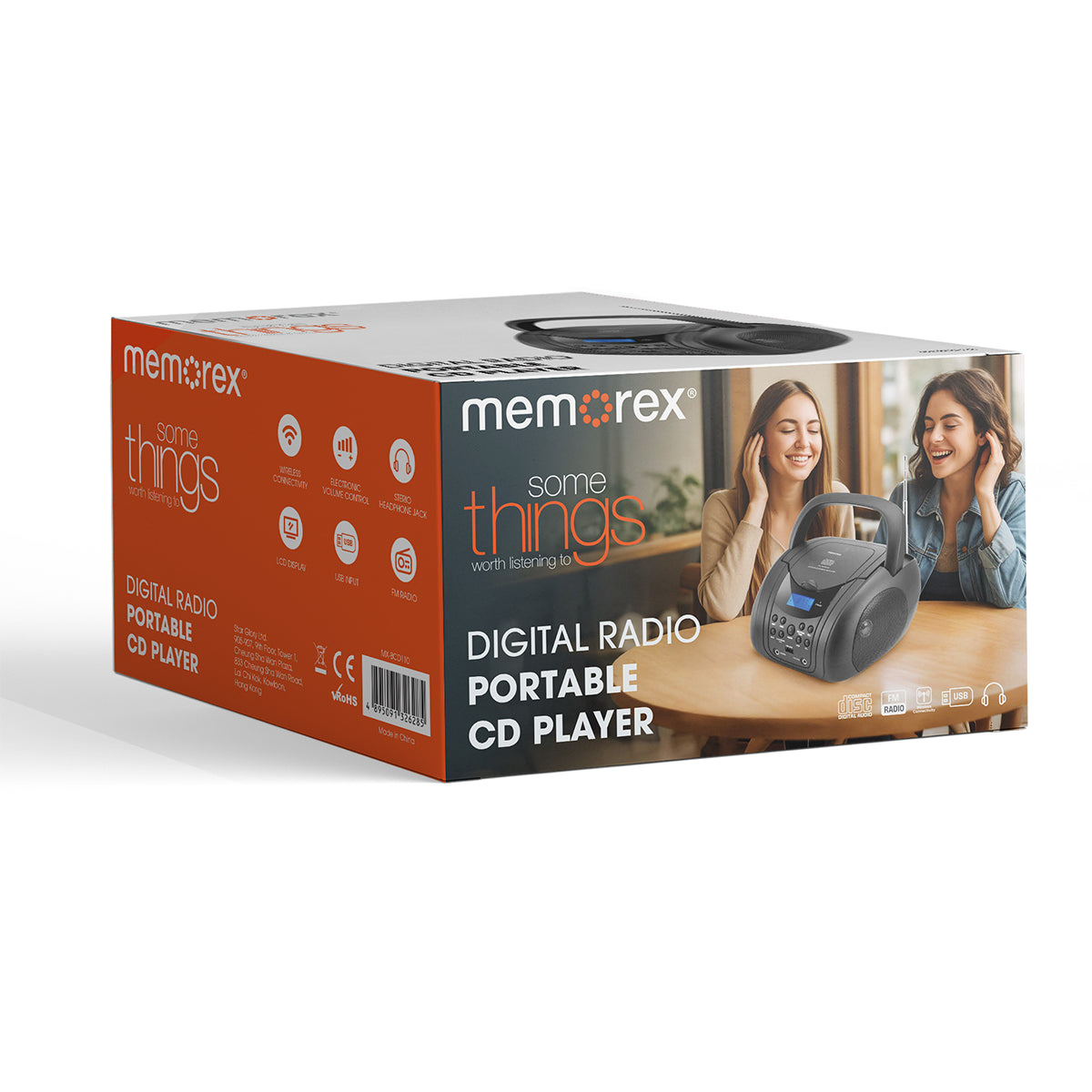 MEMOREX MX-BCD110 Chat CD Player & Ραδιόφωνο Φορητό Ψηφιακό