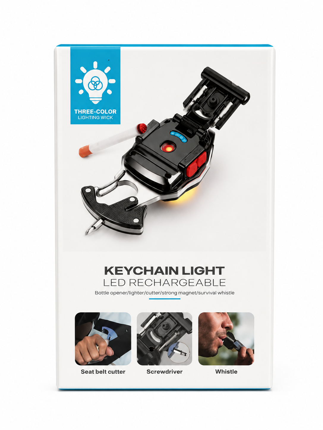 Keychain light led rechargeable