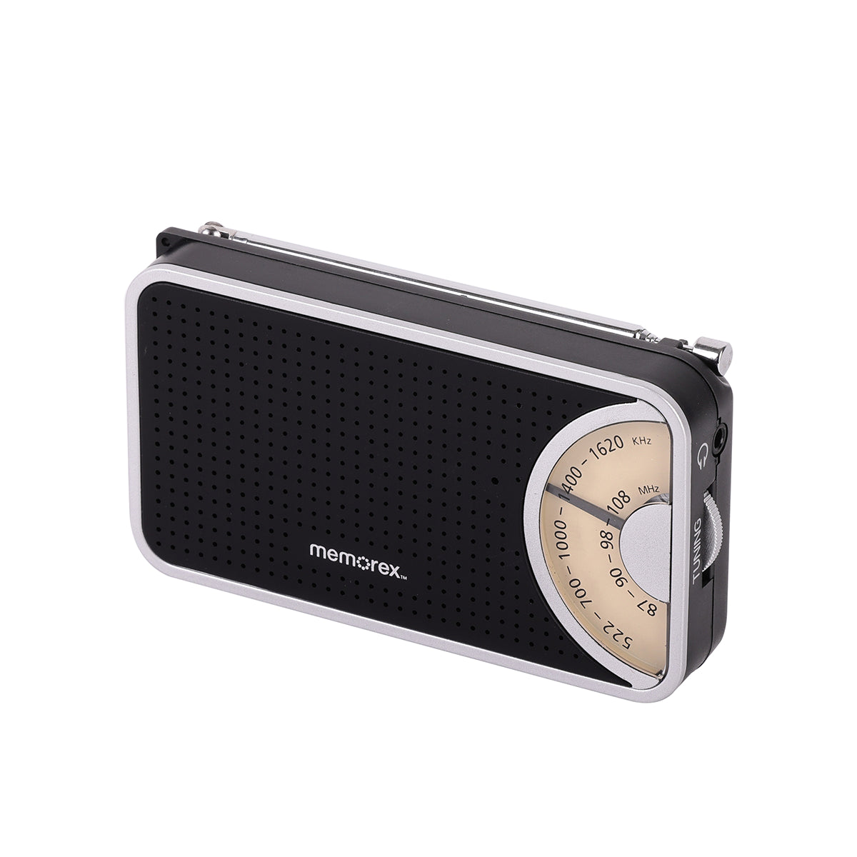 MEMOREX MX-PR1-BK Chat Φορητό Ραδιόφωνο Τσέπης AM/FM με In Ear Ακουστικά