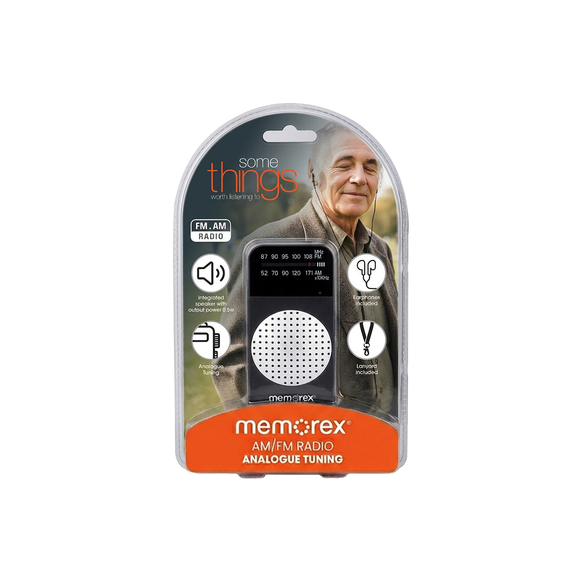 MEMOREX MX-PR40-BK Chat Ραδιόφωνο Αναλογικό Τσέπης AM/FM